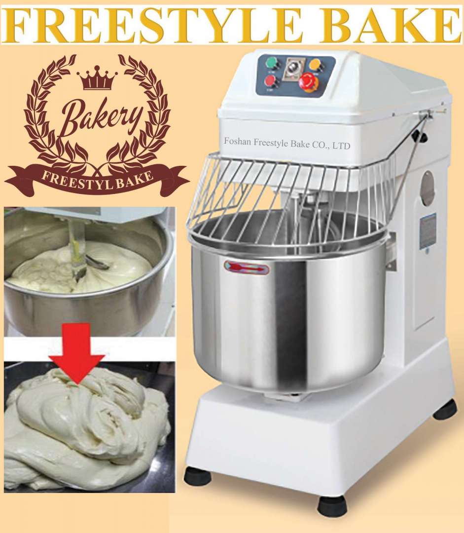 8~100kg Double Speed Spiral Dough Mixer For Flour or Food with Timer (MF-20L8)